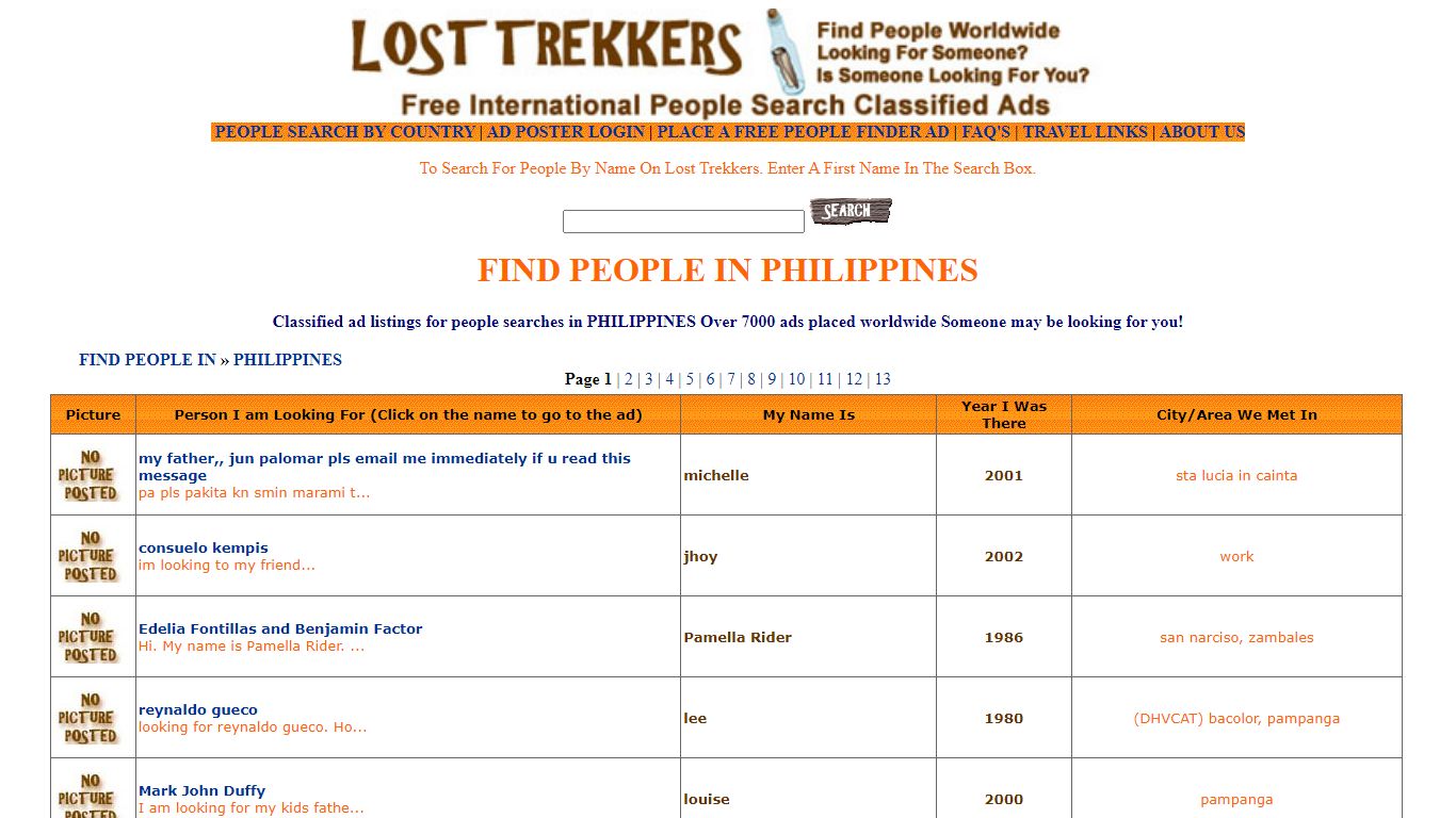 PHILIPPINES People Search - Find a Person Worldwide people ...